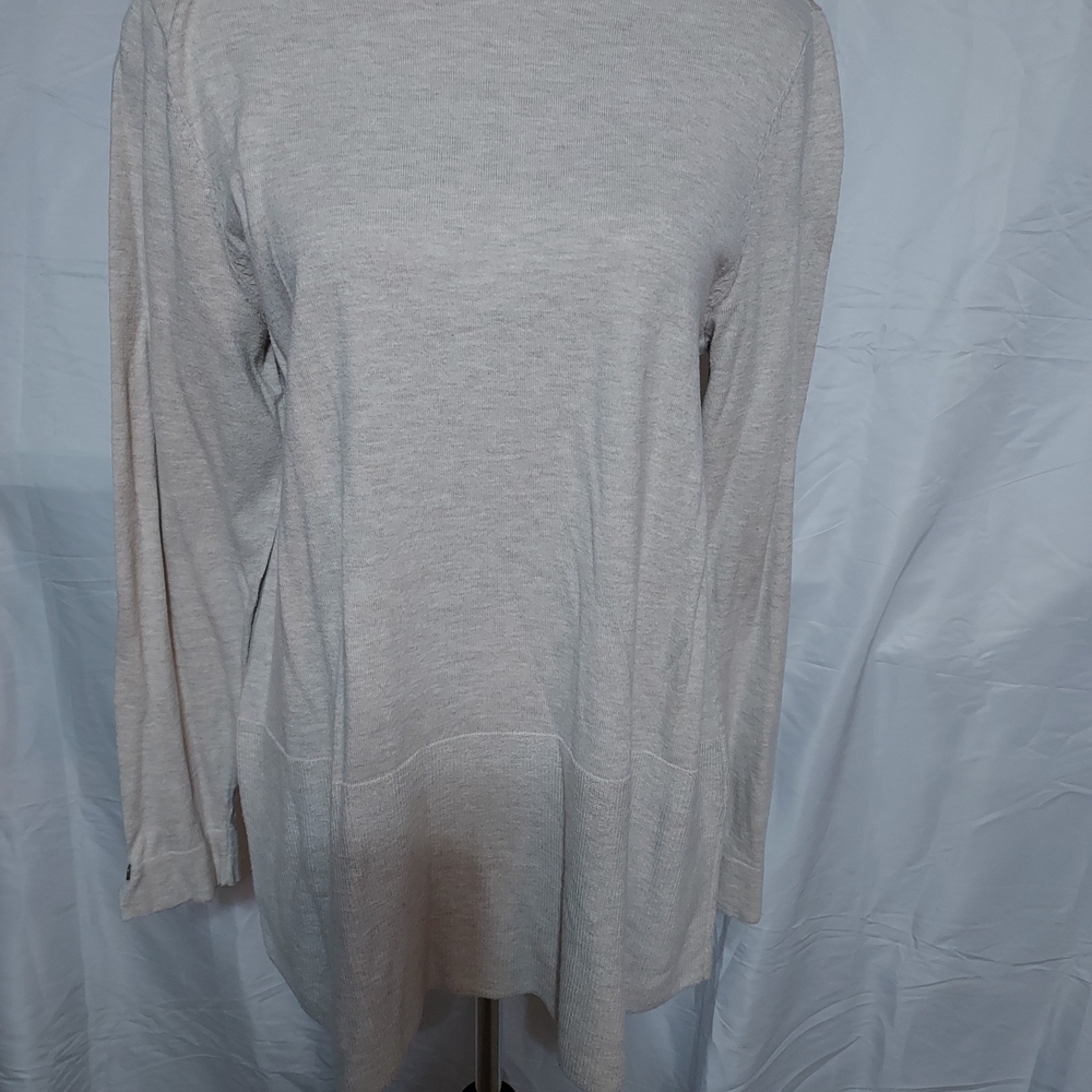 J. Jill Light Beige Long Sleeve Tunic